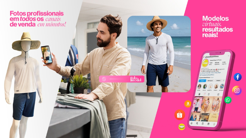 FotoModel transforma sua coleção em imagens inclusivas que valorizam todos os corpos.